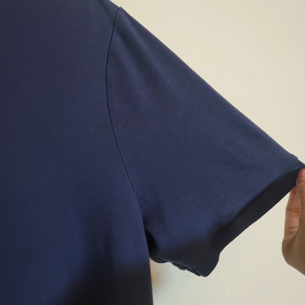 Polo Ralph Lauren Blue Collared Polo Shirt Golf Casual Large Classic Flesh Pony - Picture 6 of 15